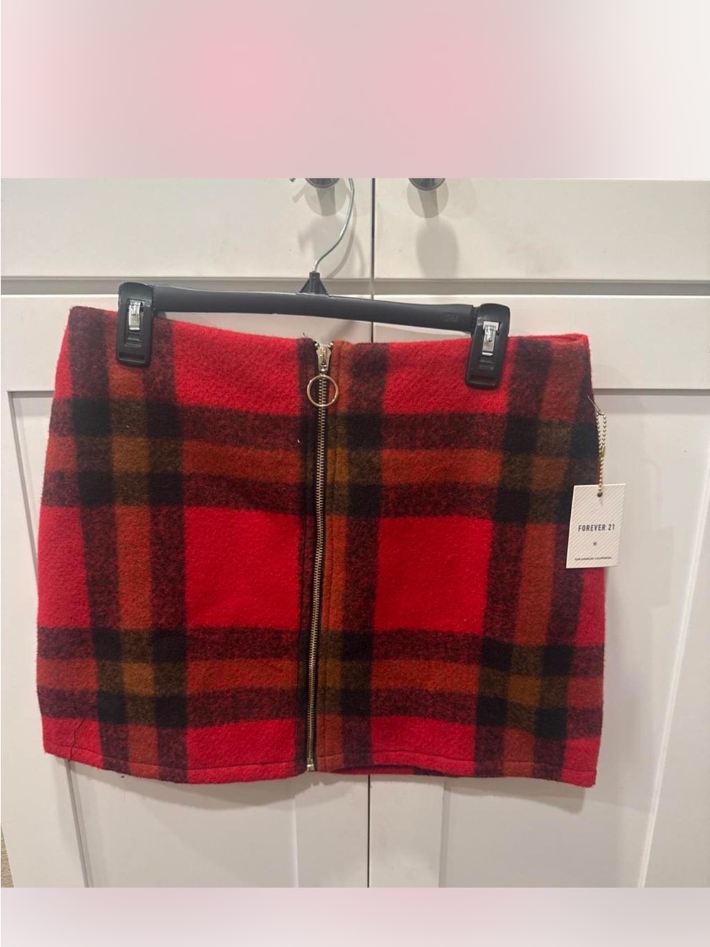Forever21 plaid mini skirt new